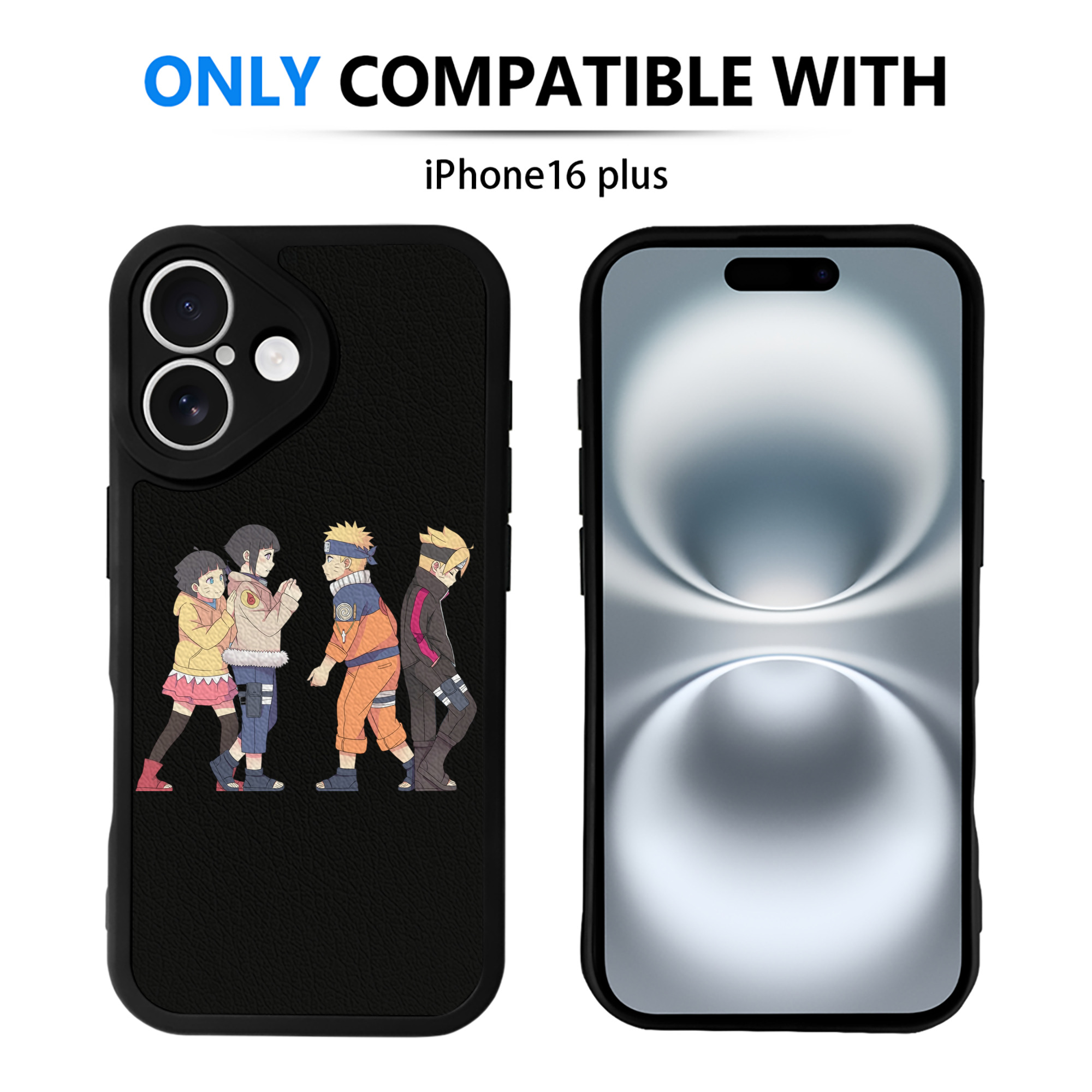 （画像用） NARUTO -ナルト- うずまき ナルト Uzumaki Naruto 【iPhone 16シリーズ対応】シリコンスマホケース（レザー調） 材質：シリコン